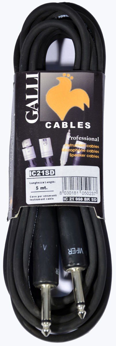 Galli IC21SD - kabel instrumentalny 5 m Galli IC21SD - kabel instrumentalny 5 m