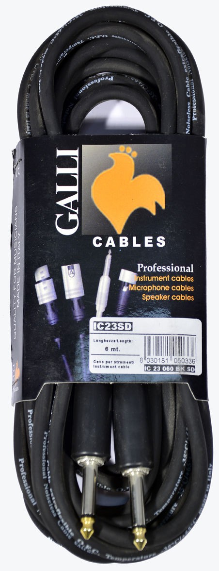 Galli IC23SD - kabel instrumentalny 6 m Galli IC23SD - kabel instrumentalny 6 m