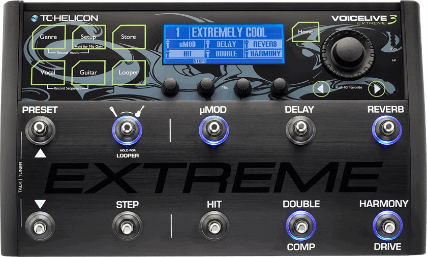 TC Helicon VoiceLive 3 Extreme - procesor wokalowo-gitarowy TC Helicon VoiceLive 3 Extreme - procesor wokalowo-gitarowy