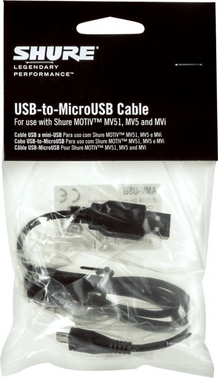 Shure AMV-USB - kabel MicroB-do-USB