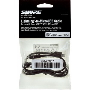 Shure AMV-LTG - Kabel MicroB-do-Lightning