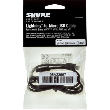 Shure AMV-LTG - Kabel MicroB-do-Lightning