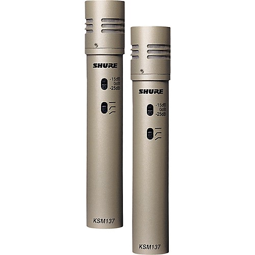 Shure KSM137/SL STEREO - para mikrofonów pojemnościowych studyjnych Shure KSM137/SL STEREO - para mikrofonów pojemnościowych studyjnych