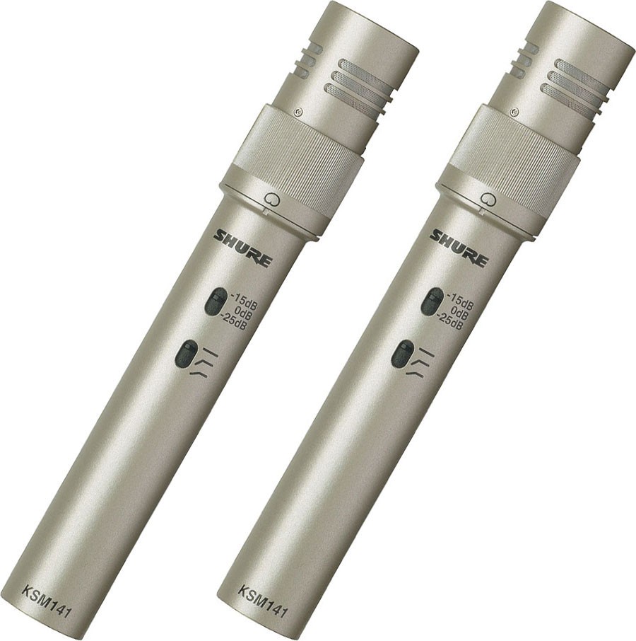 Shure KSM141/SL STEREO - mikrofon pojemnościowy studyjny (para) Shure KSM141/SL STEREO - mikrofon pojemnościowy studyjny (para)