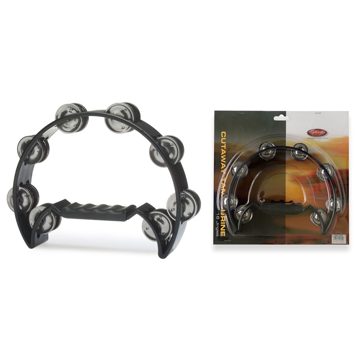 Stagg TAB 2 BK - tamburyn plastikowy Stagg TAB 2 BK - tamburyn plastikowy