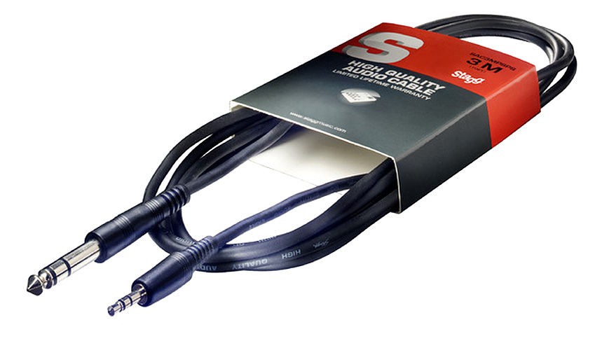 Stagg SAC3MPSPS - kabel połączeniowy instrumentalny 3m Stagg SAC3MPSPS - kabel połączeniowy instrumentalny 3m