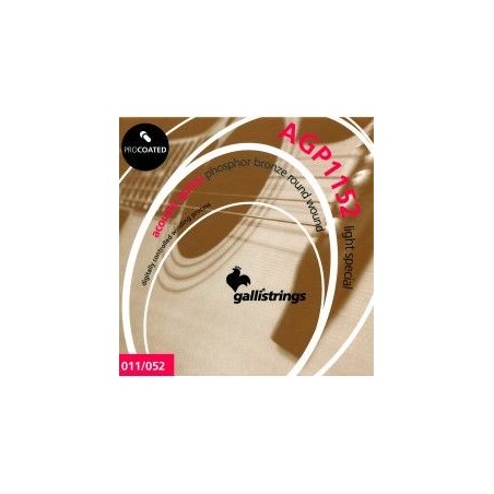 Galli AGP1152 Light Special - struny powlekane do gitary akustycznej