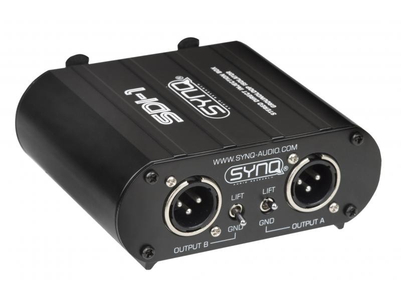 Synq SDI-1 - stereo DI box, izolator pętli masy Synq SDI-1 - stereo DI box, izolator pętli masy