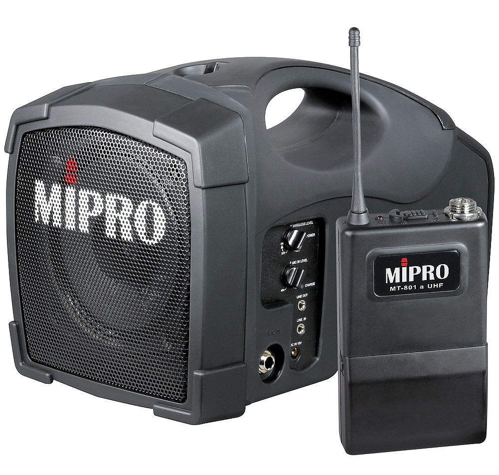 MIPRO MA 101 U / MT 801 A - przenośny zestaw nagłośnieniowy MIPRO MA 101 U / MT 801 A - przenośny zestaw nagłośnieniowy