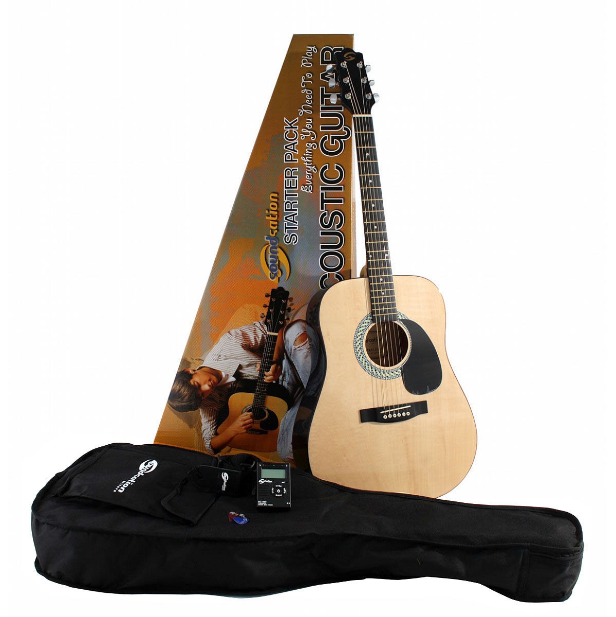 Soundsation AGPKG100NT Pack - gitara akustyczna plus akcesoria Soundsation AGPKG100NT Pack - gitara akustyczna plus akcesoria