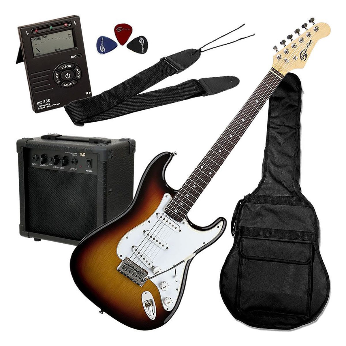 Soundsation EGPKG600 3TS Pack - gitara elektryczna plus zestaw akcesoriów Soundsation EGPKG600 3TS Pack - gitara elektryczna plus zestaw akcesoriów