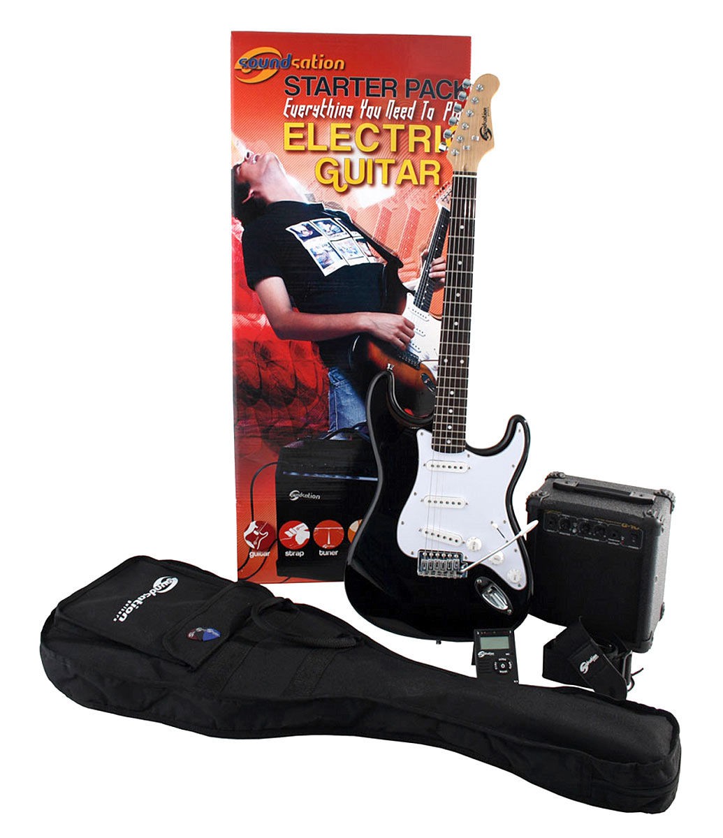 Soundsation EGPKG600 3TS Pack - gitara elektryczna plus zestaw akcesoriów Soundsation EGPKG600 3TS Pack - gitara elektryczna plus zestaw akcesoriów
