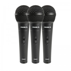 Proel DM800KIT - zestaw 3 mikrofonów dynamicznych