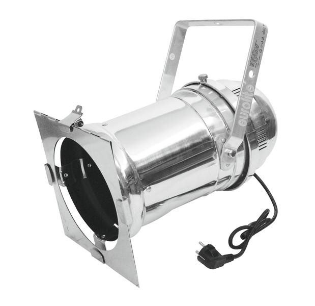 Eurolite PAR-64 Long set silver Obudowa Par 64 długa, srebrna z żarówką i filtrami Eurolite PAR-64 Long set silver Obudowa Par 64 długa, srebrna z żarówką i filtrami