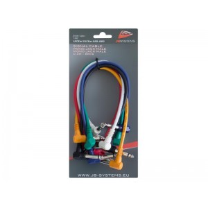 JB Systems JACKm/JACKm-90D-0M3 - kabel kątowy JACK (0,3m) 6szt