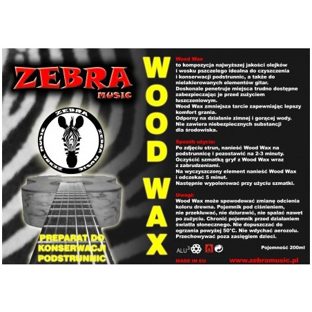 ZEBRA Music Guitar WoodWaX preparat do czyszczenia i konserwacji podstrunnic