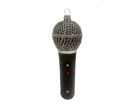 Zebra Music Mikrofon - szklana bombka ręcznie malowana - Made in Poland 12S98 Zebra Music Mikrofon - szklana bombka ręcznie malowana - Made in Poland 12S98