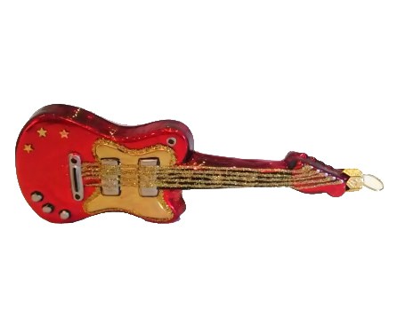 ZEBRA Music Gitara elektryczna - szklana bombka ręcznie malowana - Made in Poland 10S79-14 ZEBRA Music Gitara elektryczna - szklana bombka ręcznie malowana - Made in Poland 10S79-14