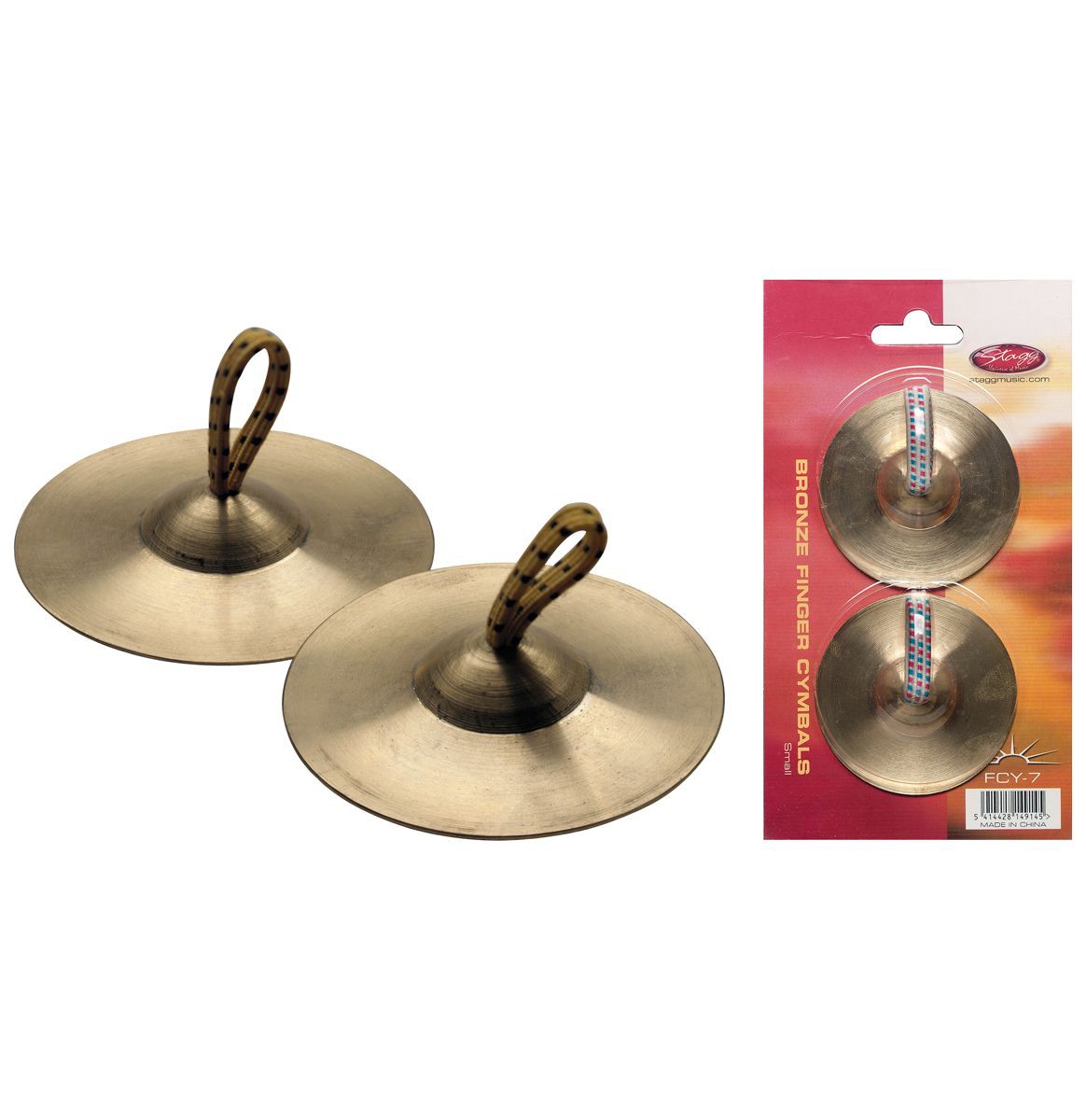 Stagg FCY 7 - talerzyki 7cm z uchwytem na palce Stagg FCY 7 - talerzyki 7cm z uchwytem na palce