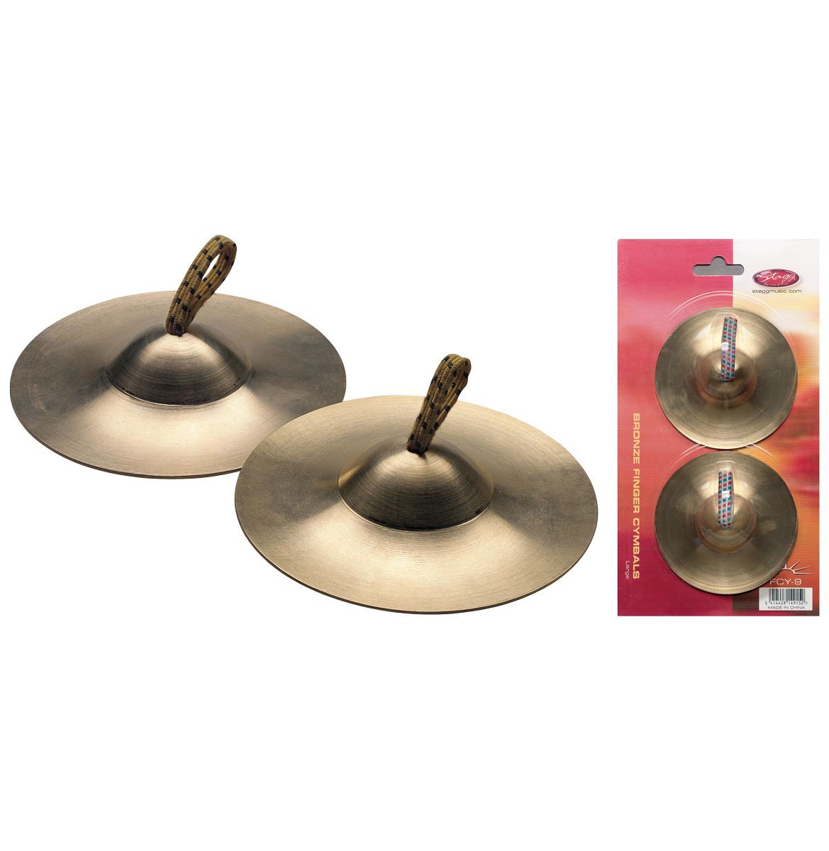 Stagg FCY 9 - talerzyki 9cm z uchwytem na palce Stagg FCY 9 - talerzyki 9cm z uchwytem na palce