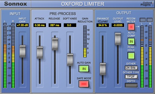 Sonnox Limiter - software Sonnox Limiter - software