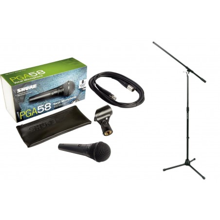 Shure PGA58BTS - mikrofon dynamiczny + statyw