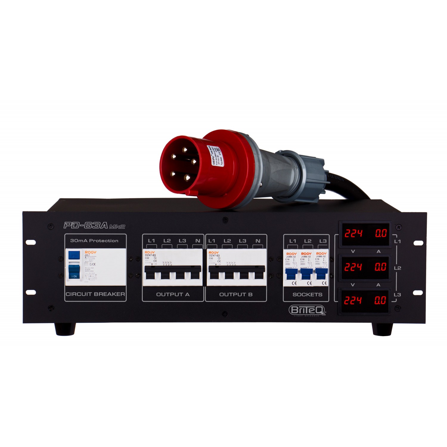 BRITEQ PD-63A Mk2/FRA-BEL - dystrybutor zasilający BRITEQ PD-63A Mk2/FRA-BEL - dystrybutor zasilający