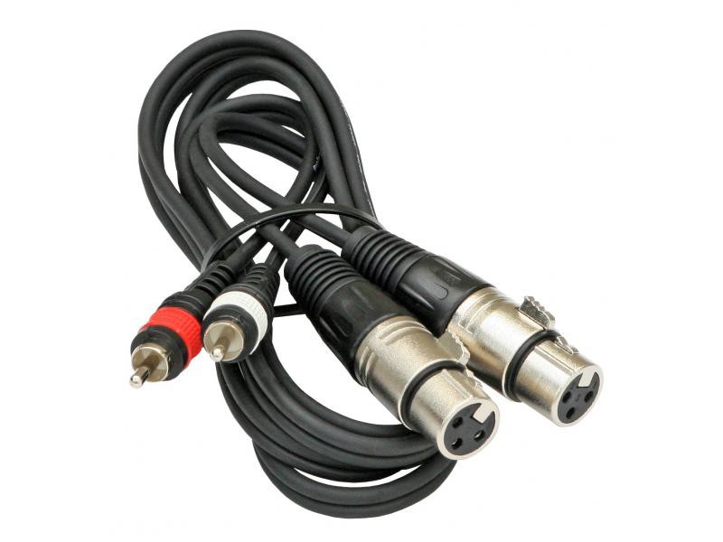 JB Systems RCA - XLRF 1,5 m - kabel audio (1,5m)