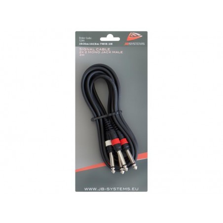 JB Systems JACKm/JACKm-TWIN-3M - kabel audio (3m)