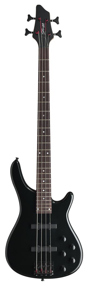 Stagg BC 300 A BK - gitara basowa z aktywną elektroniką Stagg BC 300 A BK - gitara basowa z aktywną elektroniką