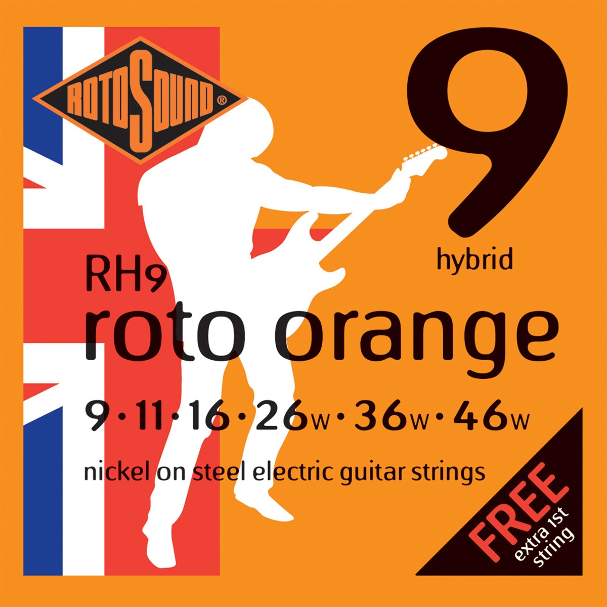 RotoSound RH9 - struny do gitary elektrycznej RotoSound RH9 - struny do gitary elektrycznej