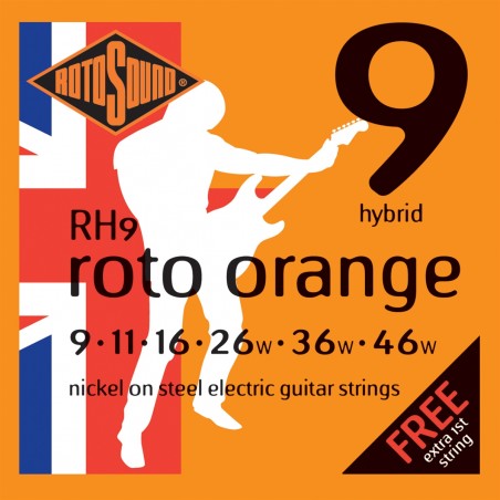 RotoSound RH9    - struny do gitary elektrycznej