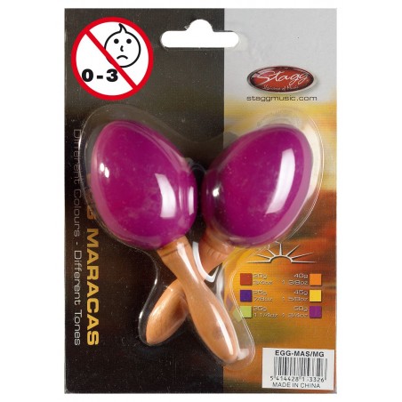 Stagg EGG MA S/MG - marakasy plastikowe magenta