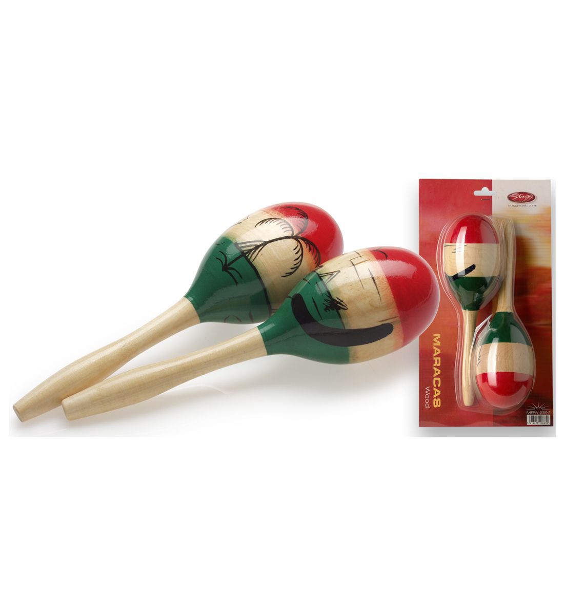 Stagg MRW 29 M - marakasy drewniane 29cm, mexican Stagg MRW 29 M - marakasy drewniane 29cm, mexican