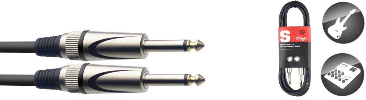 Stagg SGC3DL - kabel instrumentalny 3m Stagg SGC3DL - kabel instrumentalny 3m