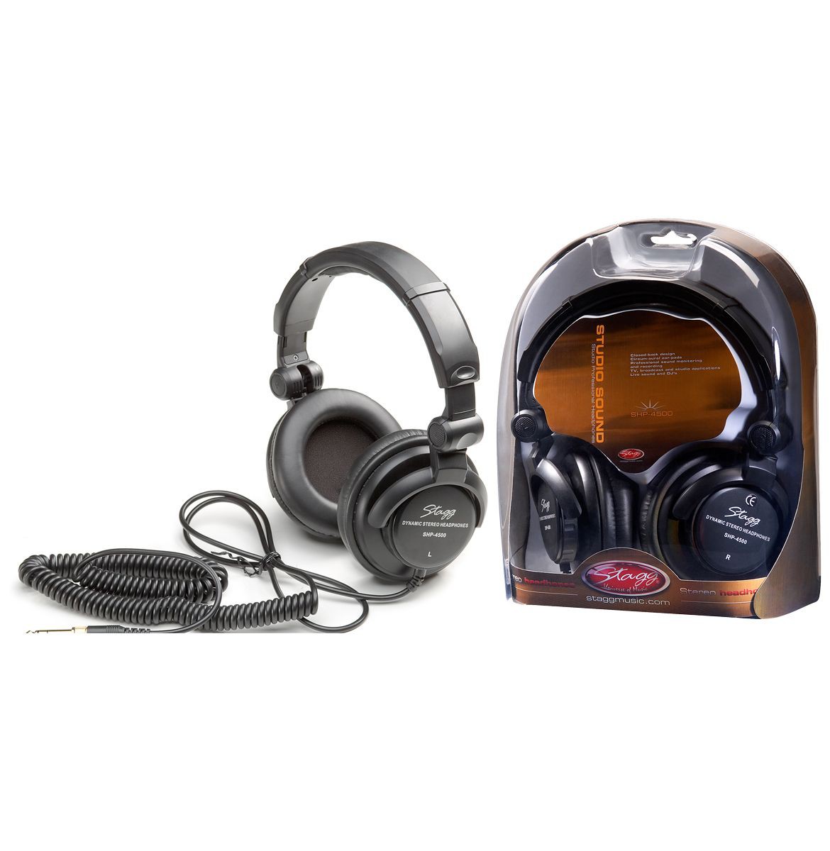 Stagg SHP 4500 H - słuchawki studyjne, zamknięte, wokółuszne Stagg SHP 4500 H - słuchawki studyjne, zamknięte, wokółuszne