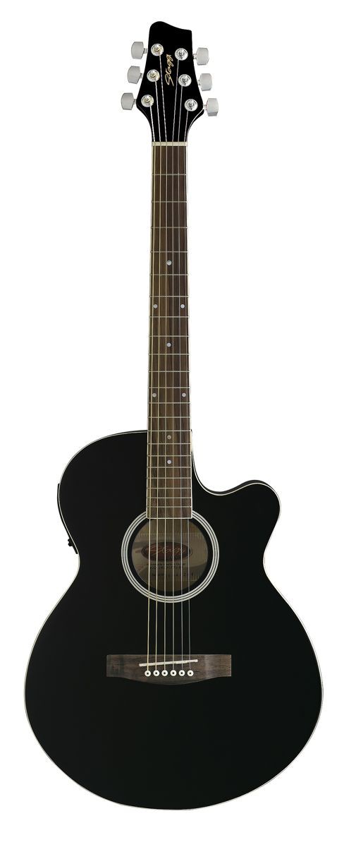 Stagg SW 206 CETU BK - gitara elektro-akustyczna