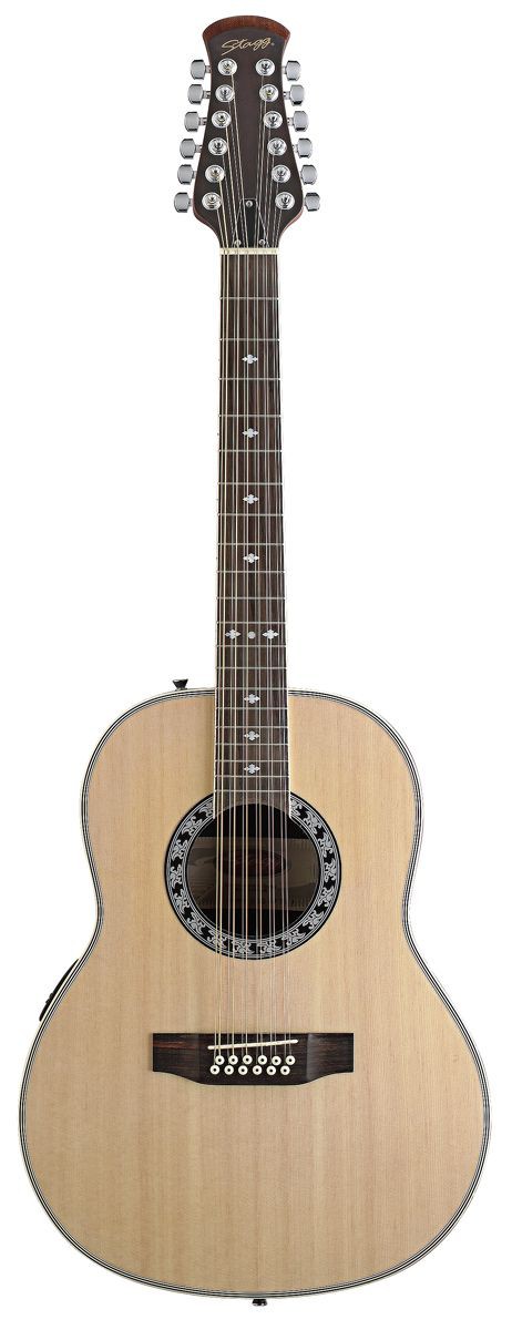 Stagg A 1012 N - gitara elektro-akustyczna, 12-sto strunowa