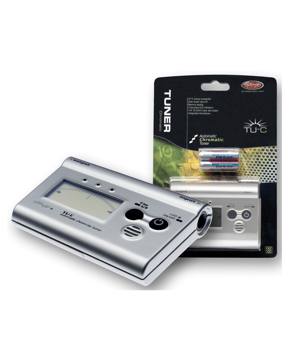 Stagg TU C SL - gitarowy tuner elektroniczny Stagg TU C SL - gitarowy tuner elektroniczny