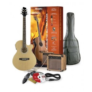 Stagg SW 206 N P3 - gitara elektro-akustyczna z wyposażeniem