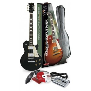 Stagg L 320 BK Pack 2 - gitara elektryczna z wyposażeniem