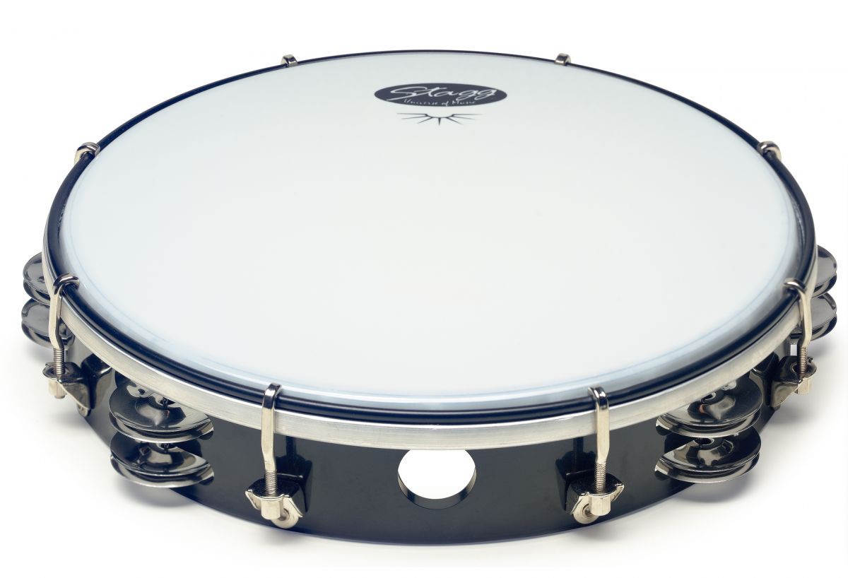 Stagg TAB 210 BK - tamburyn plastikowy z membraną Stagg TAB 210 BK - tamburyn plastikowy z membraną