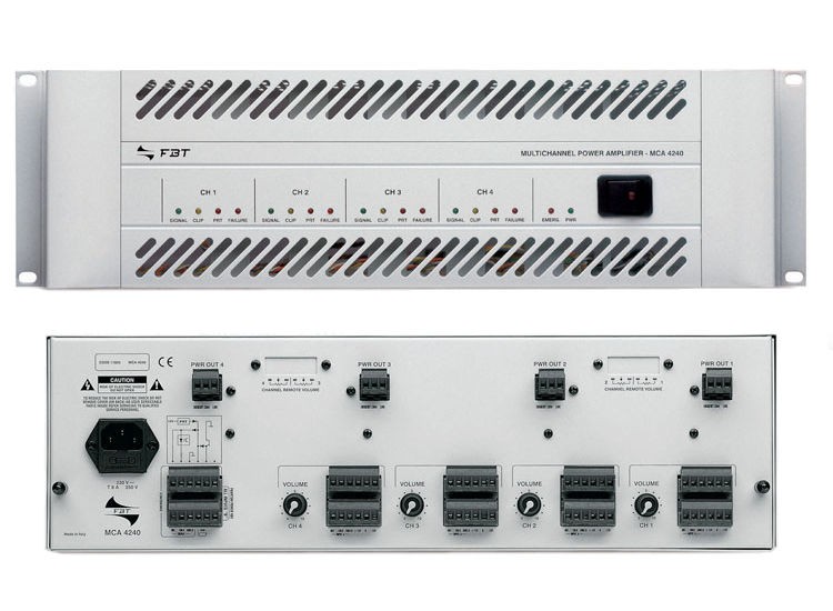 FBT MCA-4240-A - wzmacniacz mocy linii 100V
