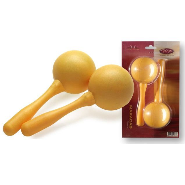Stagg MRP 19 YW - marakasy plastikowe 19cm Stagg MRP 19 YW - marakasy plastikowe 19cm