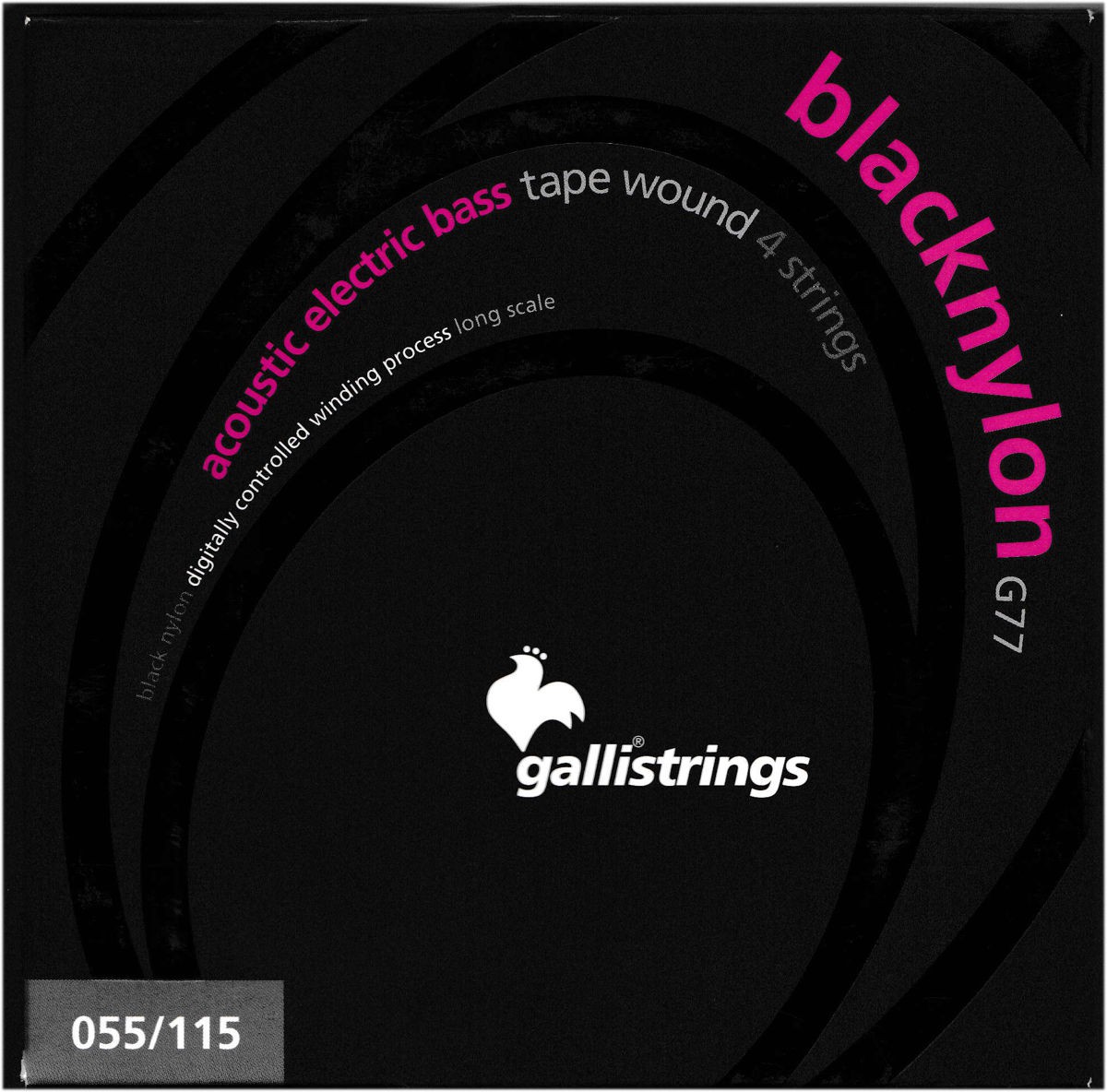 Galli G77 BlackNylon - struny do gitary basowej Galli G77 BlackNylon - struny do gitary basowej