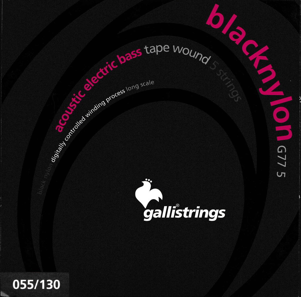 Galli G775 BlackNylon - struny do gitary basowej Galli G775 BlackNylon - struny do gitary basowej