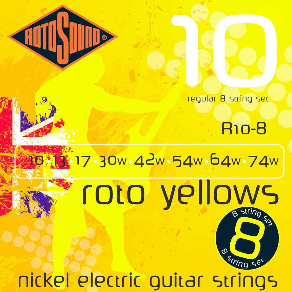 RotoSound R10-8 Struny do 8-str. gitary elektrycznej RotoSound R10-8 Struny do 8-str. gitary elektrycznej