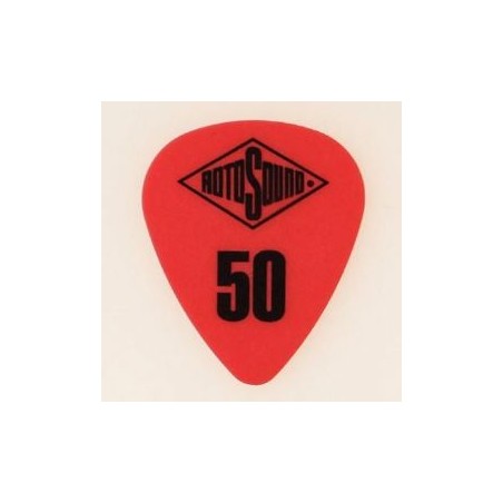 RotoSound DE050 - 6 kostek gitarowych, kolor czerwony