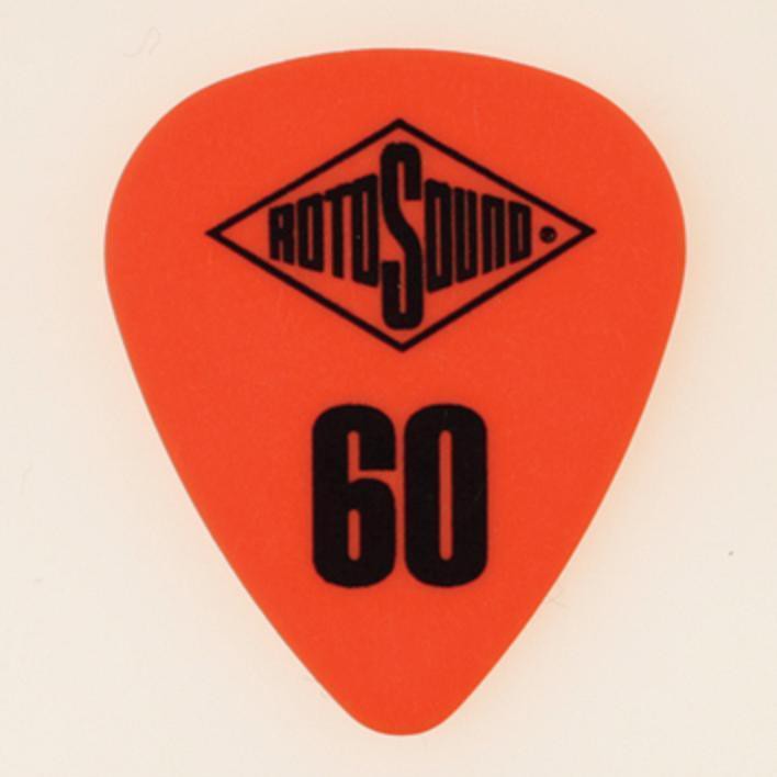 RotoSound DE060 - 6 kostek gitarowych, kolor pomarańczowy