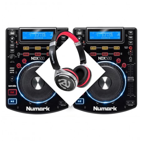 Numark 2x NDX 500 - zestaw +słuchawki GRATIS